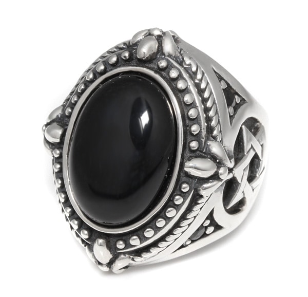 【本国オーダー・受注生産】STAR OF DAVID ONYX RING
