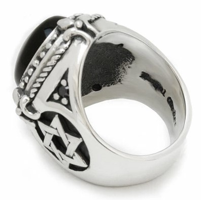 【本国オーダー・受注生産】STAR OF DAVID ONYX RING