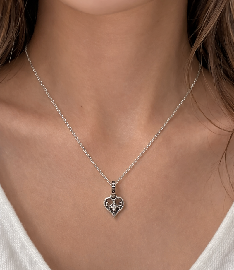 SMALL ALLEGRA HEART W STONE (天然石)