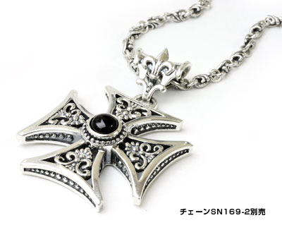 【本国オーダー・受注生産】FDL FILAGREE IRON CROSS w/ ONYX