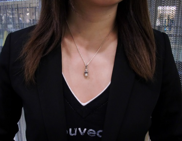【本国オーダー・受注生産】TINY CROWN PENDANT W/ PEARL &DIAMOND ON CROSS 