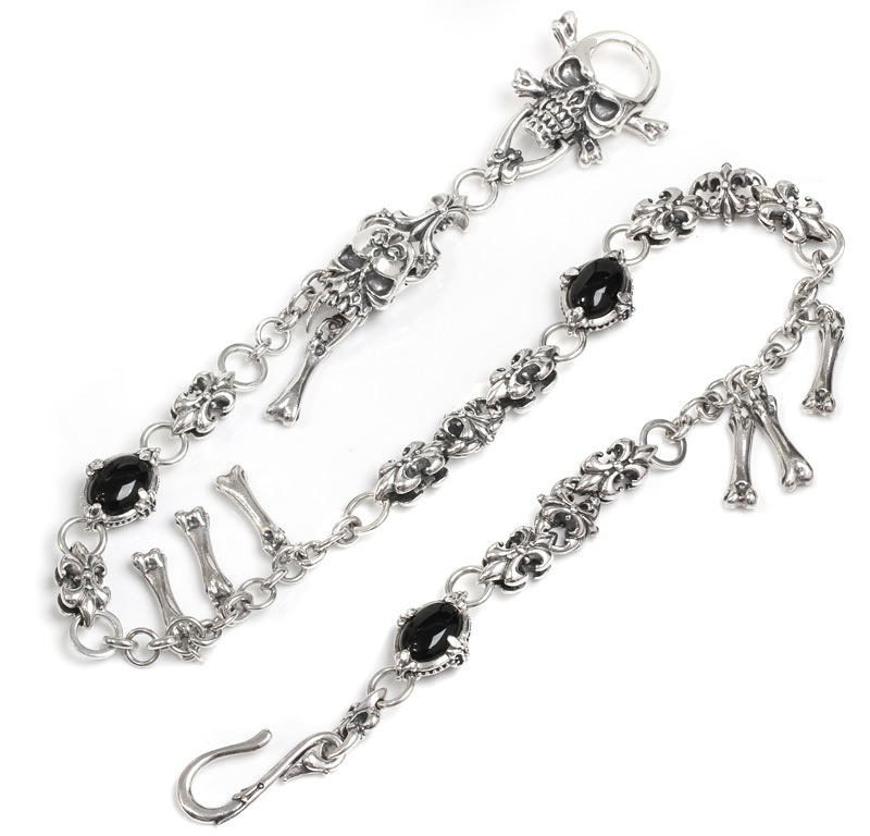 MEMNOCK Skull, Skull clip, FDL Dble Sided Chain w/ONYX【要お見積もり商品】