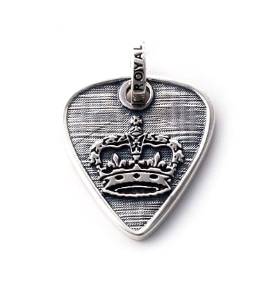 ロイヤルオーダー GUITAR PICK ギターピック SILVER ペンダント ロイヤルオーダー 【本国オーダー・受注生産】GUITAR PICK w BORDER