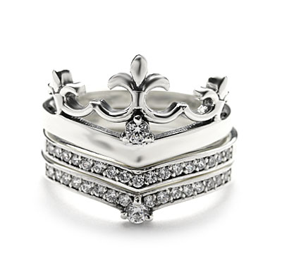 【本国オーダー・受注生産】DELICATE TIARA BAND W CZ