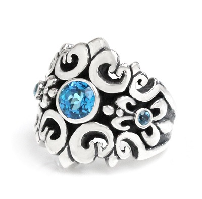 【本国オーダー・受注生産】NEW ORLEANS (w/ 3 BLUE　TOPAZ)