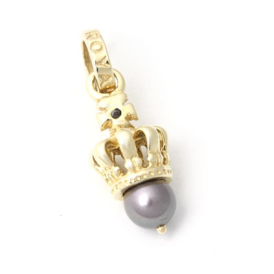 【本国オーダー・受注生産】TINY CROWN W/1 DIAMOND & PEARL 10KGOLD