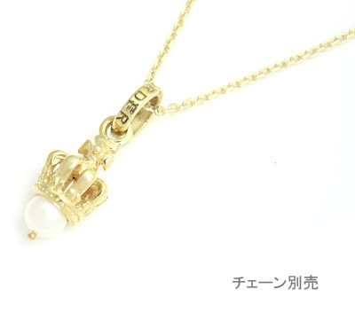 【本国オーダー・受注生産】TINY CROWN W/PEARL 10KGOLD