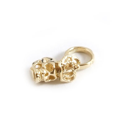 【本国オーダー・受注生産】SKULL w/ CROWN 10KGOLD