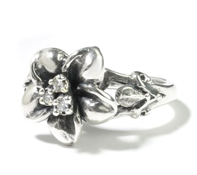 【本国オーダー・受注生産】HAWAIIAN DREAM PLUMERIA w/ CZ