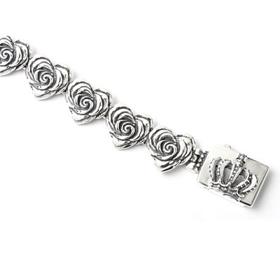 【本国オーダー・受注生産】Small Heart Rose Links with Crown Box Clip