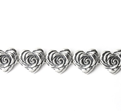 【本国オーダー・受注生産】Small Heart Rose Links with Crown Box Clip