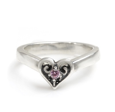 【本国オーダー・受注生産】Thick Tiara Band w/ Allegra Heart W/ CZ