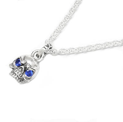 【本国オーダー・受注生産】SMALL SILENT SKULL W/CZ EYES