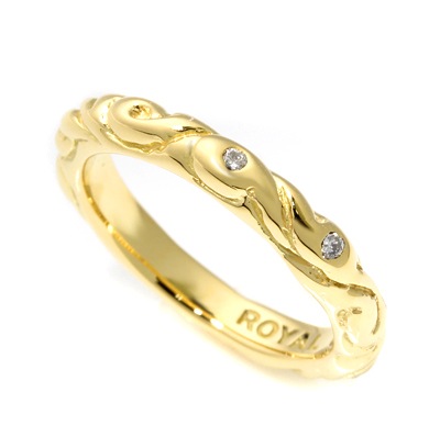 【本国オーダー・受注生産】RIBBON BAND 5D 18K YELLOWGOLD