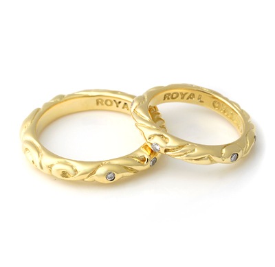 【本国オーダー・受注生産】RIBBON BAND 5D 18K YELLOWGOLD