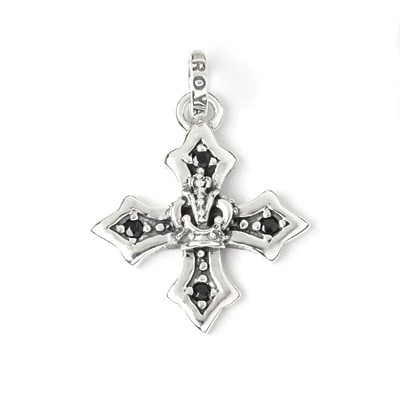 【本国オーダー・受注生産】Medium Harmony Cross w/Crown & Side CZs