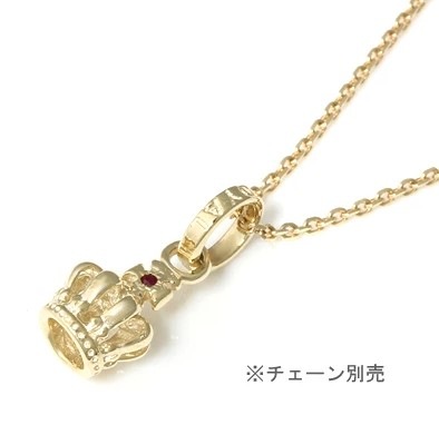 【本国オーダー・受注生産】TINY CROWN W/1 RUBY　10KGOLD