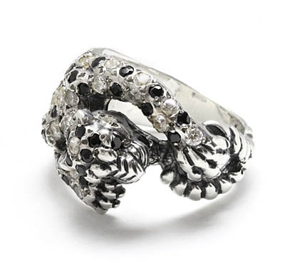 PANTHER w/ LEOPARD PATTERN PAVE CZs