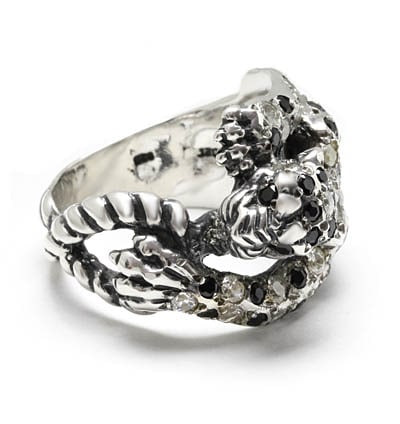 PANTHER w/ LEOPARD PATTERN PAVE CZs