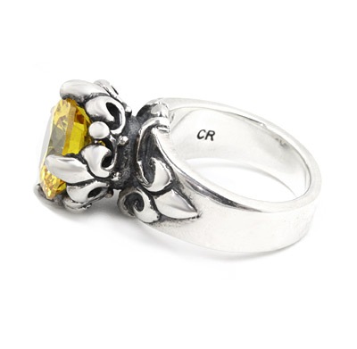 SOLITAIRE RING Silver Ring setwith CZ 【OUTLET】