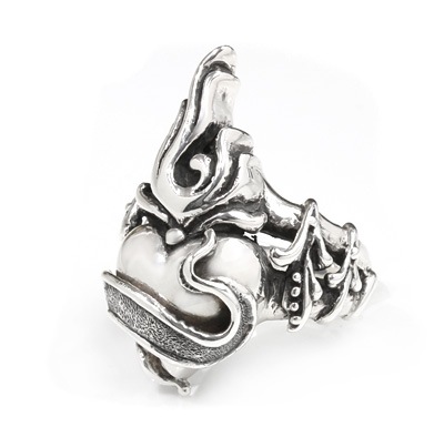 【本国オーダー・受注生産】Flaming Heart Ring