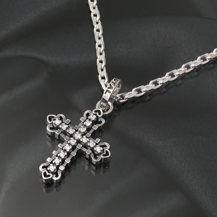  ORDER ロイヤルオーダー　クロスネックレス ロイヤルオーダー TINY CONSORT CROSS w CZ 詳細ページ 【公式