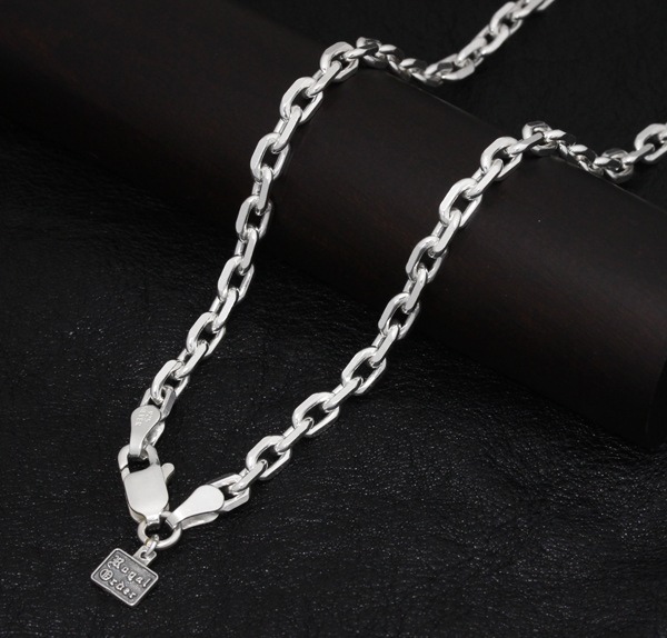 4FaceCutChain1.25mm（線径1.25mm太さ4.0mm） [SILVER925]【レターパック・ゆうパケット発送商品】