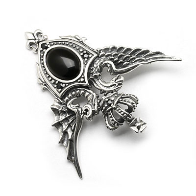 【本国オーダー・受注生産】CABOCHON SHIELD W/ PHOENIX & DRAGON