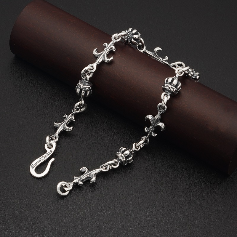 【本国オーダー・受注生産】Tiny FDL and Tiny Regal Crown Alternate Bracelet