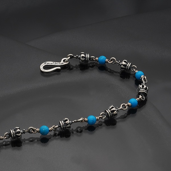 【本国オーダー・受注生産】Tiny Royal Crown & Turquoise beads Alternate