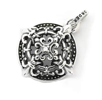 Circle with Cross and center stone