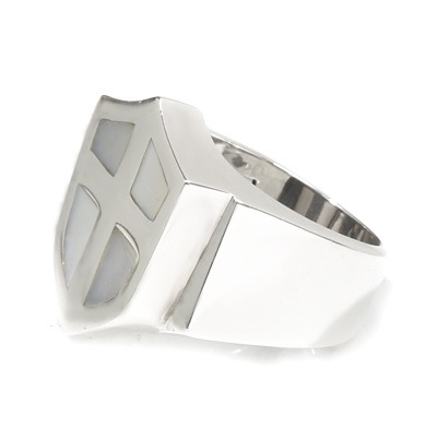 SHIELD & CROSS W/ MOTHER OF PEARL