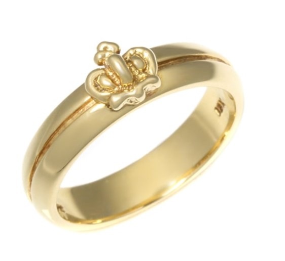 Tiny Crown Band 18K YELLOWGOLD