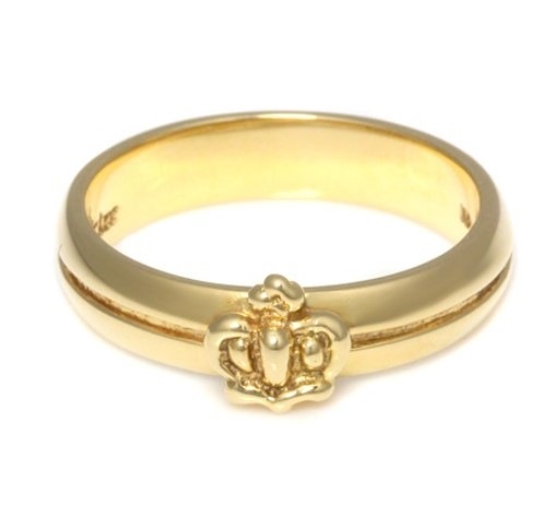 Tiny Crown Band 18K YELLOWGOLD