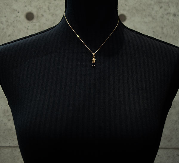 Starshine w/ CZ Drop & Jumpring BLACK 18K PINK GOLD(チェーン別売り)