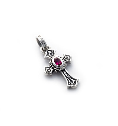 【本国オーダー・受注生産】SMALL CARVED CROSS W/CZ