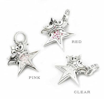 ロイヤルオーダー SMALL STAR w CROWN w Paved CZ 詳細ページ