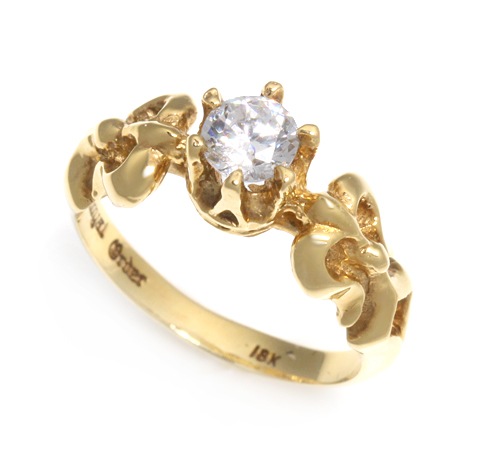 【本国オーダー・受注生産】CELESTE (TINY VAMP) 1 CZ  18K YELLOWGOLD