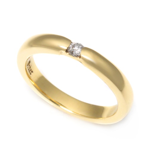 HALO RING w/DIAMOND18K　YELLOWGOLD
