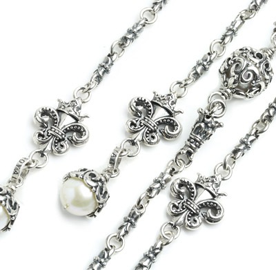 【本国オーダー・受注生産】FDL 7 FILLIGREE BALLW/ PEARLS LANYIAN
