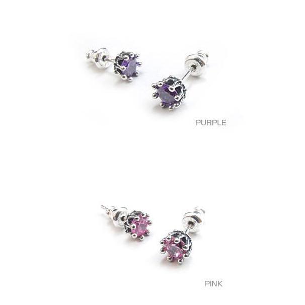 ロイヤルオーダー TINY CROWN STONE STUDS（1個単位) 詳細ページ