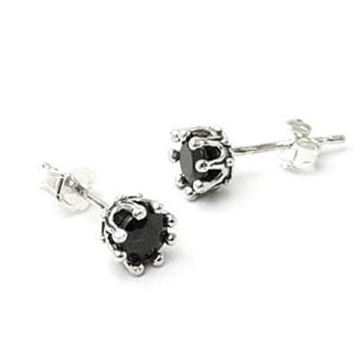 ロイヤルオーダー　クラウンストーンスタッドピアス　ブラック ロイヤルオーダー TINY CROWN STONE STUDS（1個単位) 詳細ページ