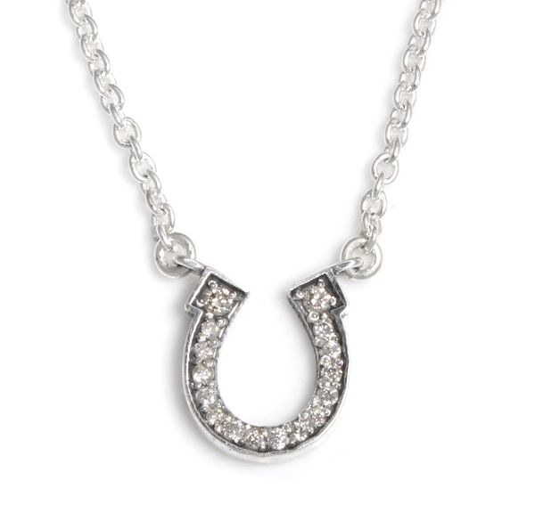 【本国オーダー・受注生産】Serendipity Horse shoe w/ Diamonds with Chain
