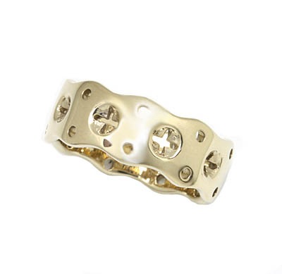 HOLY CROSS 18KCHMPAGNE GOLD