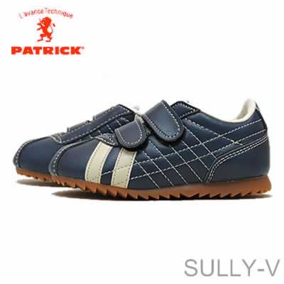 PATRICK パトリック SULLY-V シュリー・ベルクロ IDG インディゴ 14～20cm(1cm刻み) 子供靴 スニーカー キッズシューズ