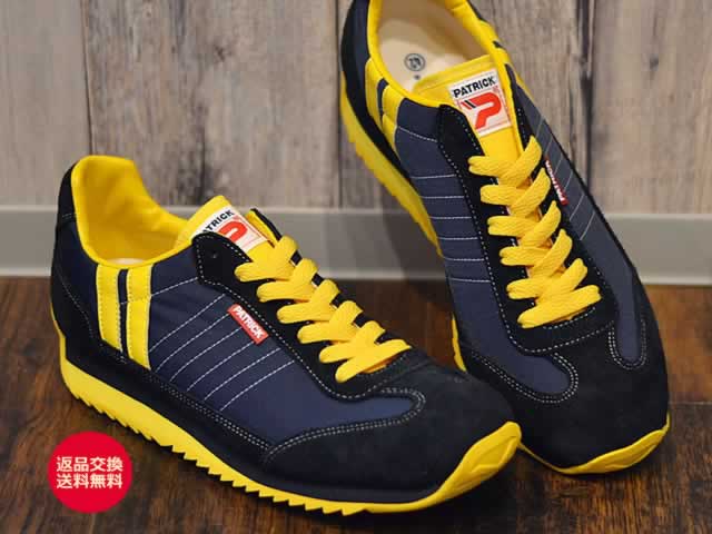 PATRICK パトリック スニーカー MARATHON マラソン NVY ネイビー 靴 シューズ 【返品交換送料無料】