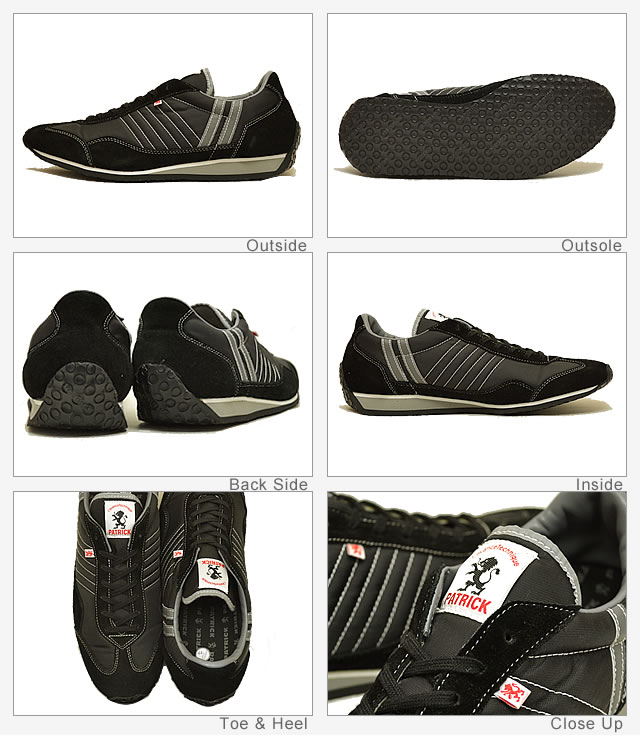 PATRICK パトリック スニーカー STADIUM スタジアム BLK ブラック 靴