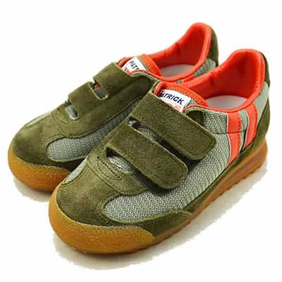 PATRICK パトリック BRONX-V ブロンクス・ベルクロ KKI カーキ 14～18cm(1cm刻み) 子供靴 スニーカー キッズシューズ