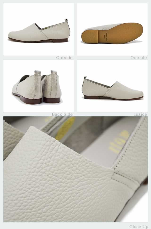 Recipe レシピ RP-204 Lカットスリッポン LGY ライトグレー 靴