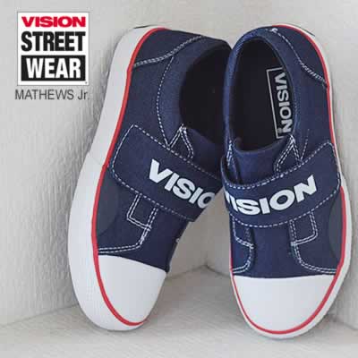 VISION STREET WEAR MATHEWS Jr. NAVY DENIM キッズ 靴 スニーカー スケートボード シューズ